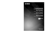 Yamaha DVXS-303 - Owners Manual